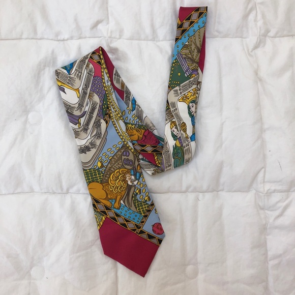 Hermes VTG Tie 80s Authentic - Picture 2 of 8